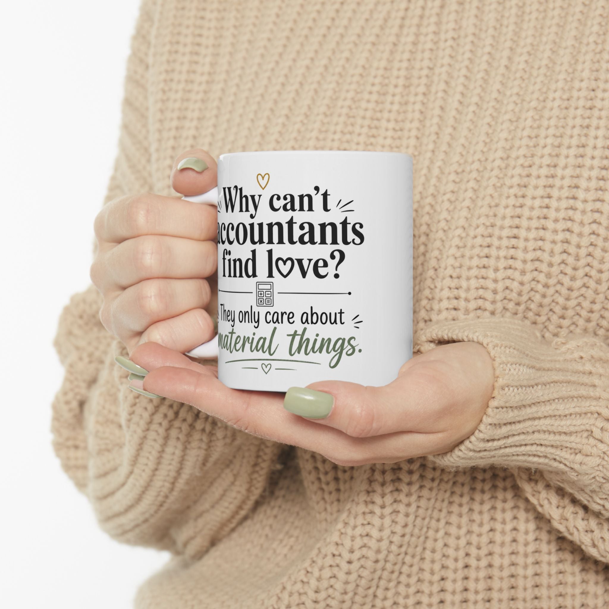 Ceramic Mug — "Accurate Appreciation? Accurate Depression." Funny Sarcastic Coffee Cup for Mental Health Humor